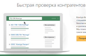 Собственный сервис для проверки контрагентов (Контур.Фокус)